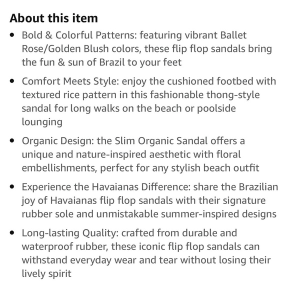 Havaiana slim organic flip flops NWOT. - Picture 5 of 7